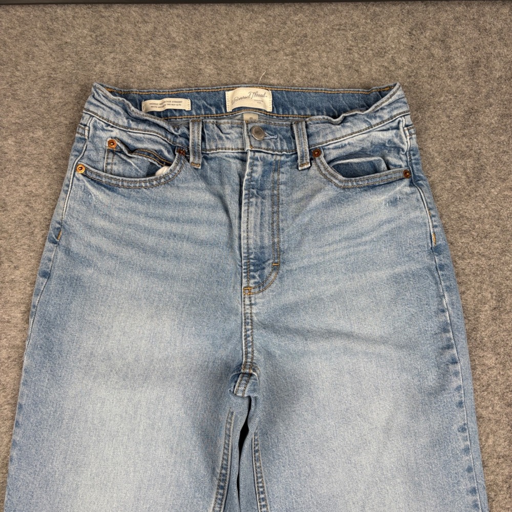 Universal Thread Highest Rise Vintage Straight Jeans Womens Size 6 Regular Blue